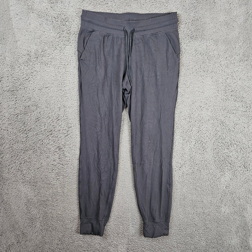 Lululemon Size 10 Align Jogger 28" Black High Rise Nulu Yoga Pants LW5BHFS